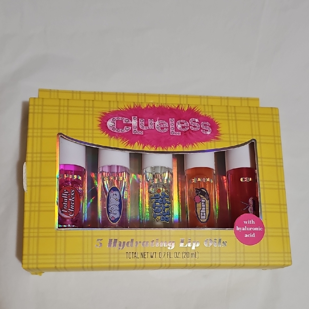 CLUELESS 5 Hydrating Lip Oils with Hyaluronic Acid